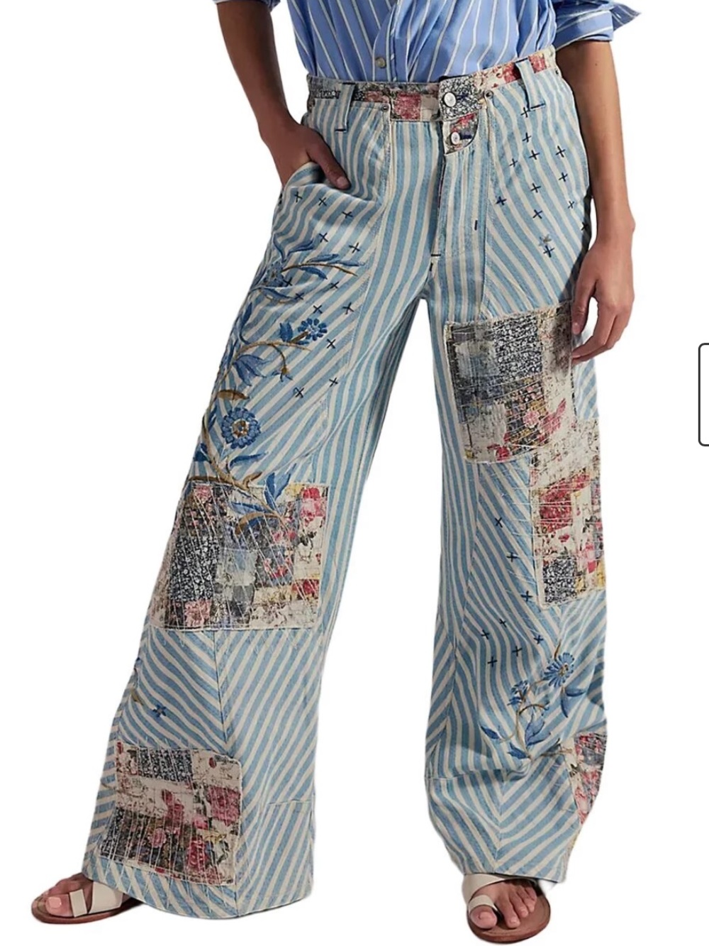 Free People Runyon Patched Pant NWT